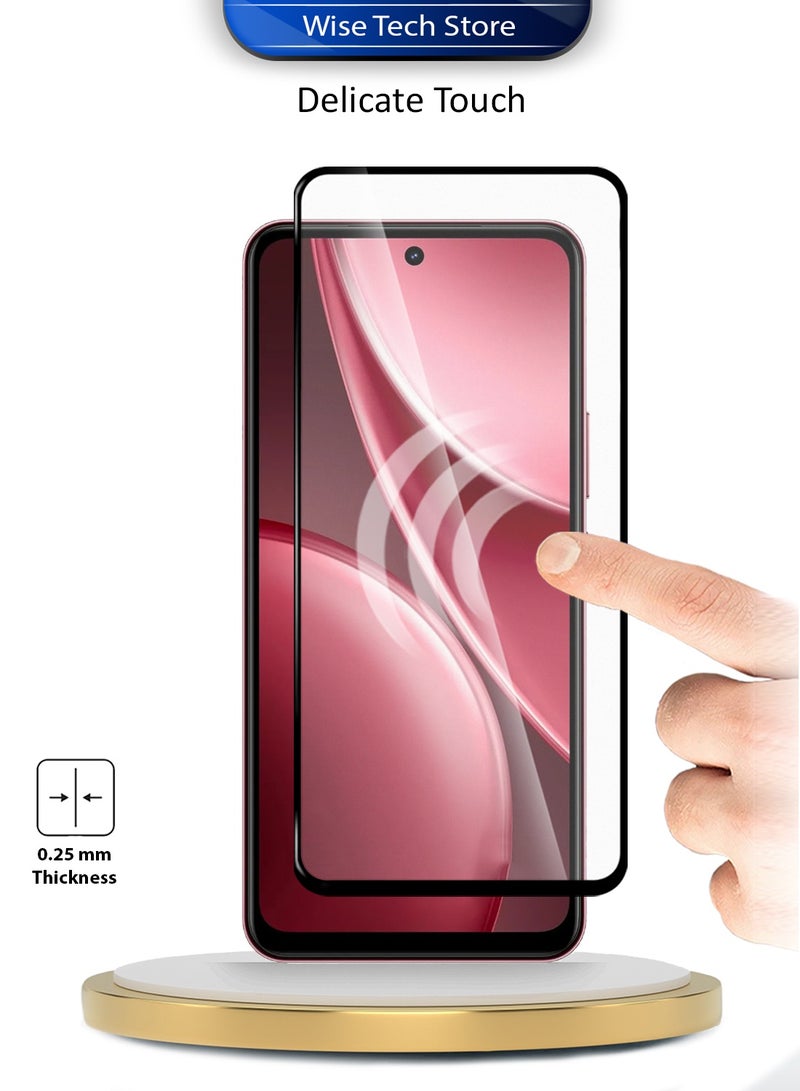 Wtech vivo Y31 / vivo Y31 Pro 5G 2025 Premium E2E Series Full Glue Full Cover Tempered Glass Screen Protector (MSGECN) - Clear/Black - Image 4